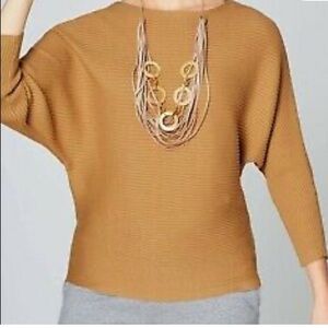 Pure Jill Dolman sleeves cotton sweater